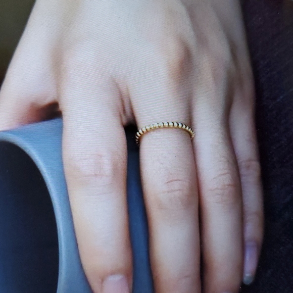 18K Gold Plated Open Ring - Picture 3 of 5